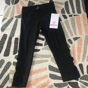 90 Degree by reflex Black skinny yoga pants NWT